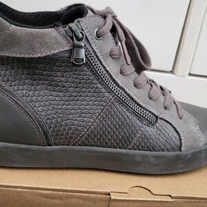 GEOX Respira Bloomie Trainers Zipped Dark Grey 7